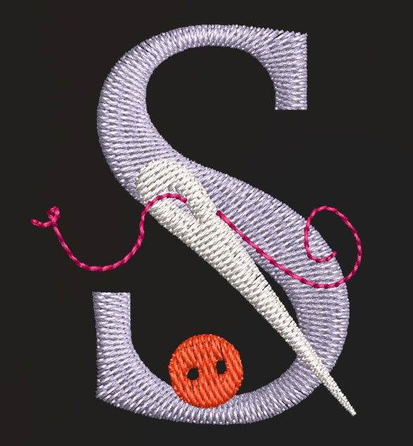 Sewing-Themed Alphabet Embroidery Design Pack – 26 Letters | FineryEmbroidery - Image 2