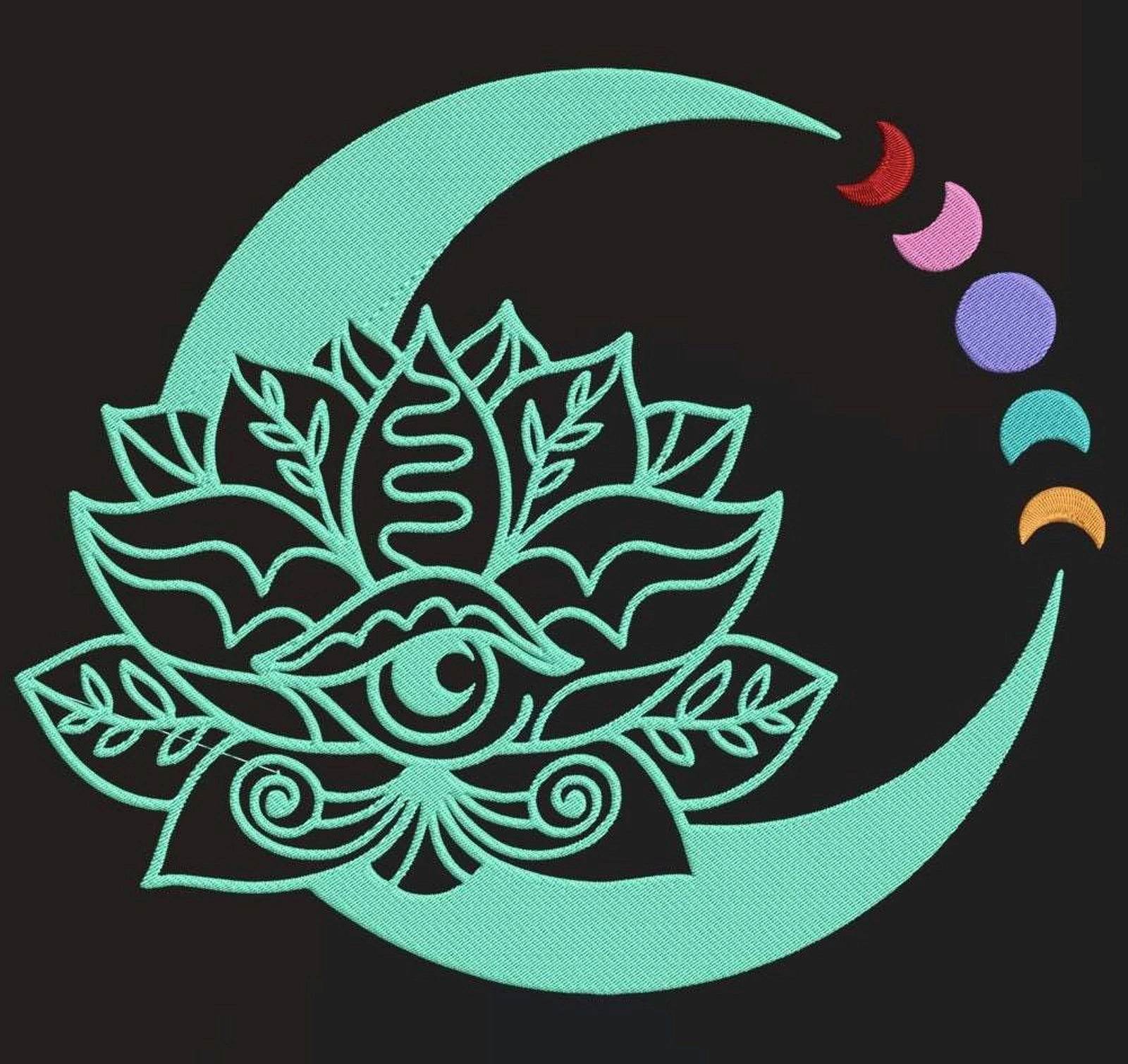 Shine on Moon: Embroidery Design - Image 3
