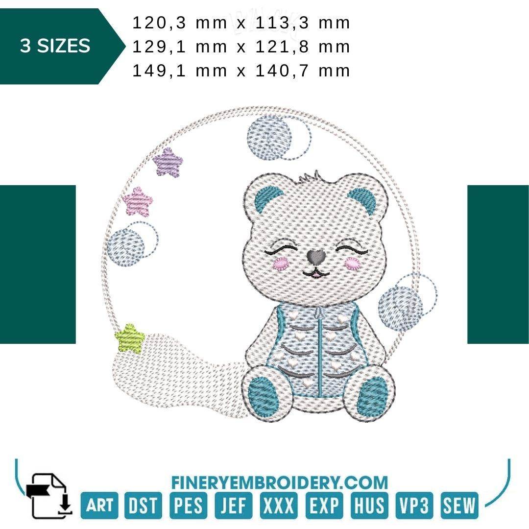 Sleepy Bear Dreams Collection - Embroidery designs - Image 5