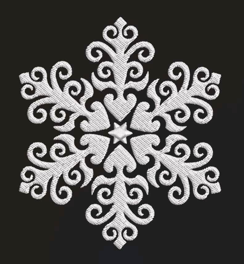 Snowflake Wonderland: Embroidery Design Pack - Image 9