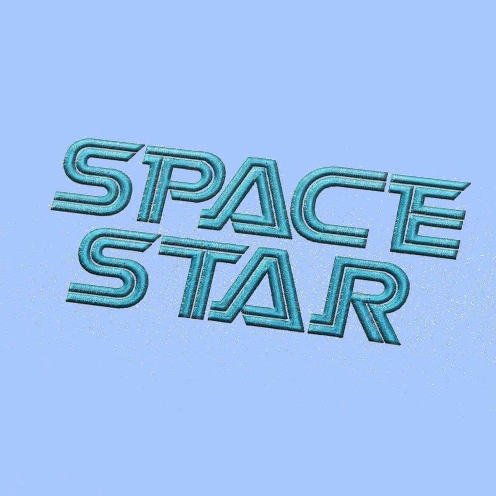 Space Star Embroidery alphabet Font Set - Image 2
