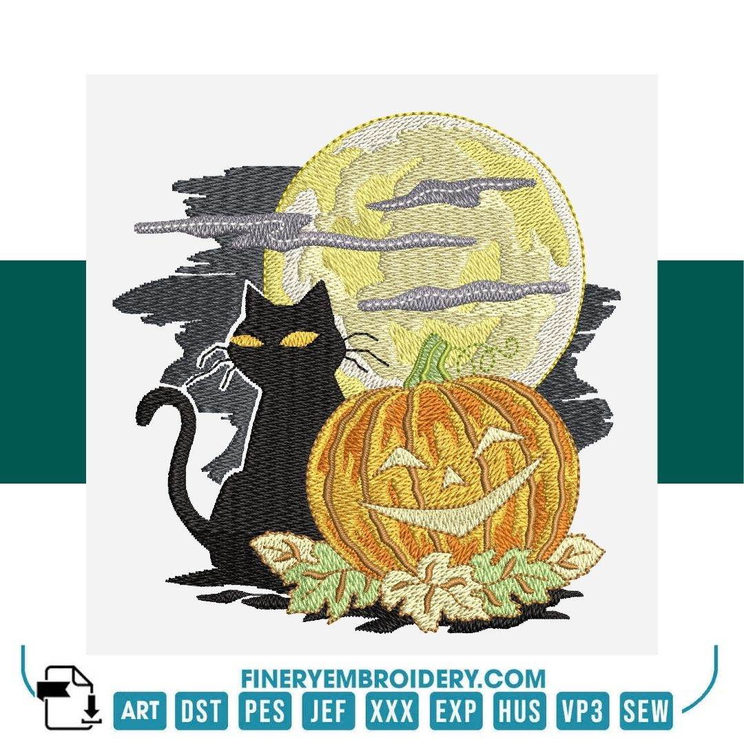 Spooky Pumpkin Halloween Embroidery Pack - Image 2