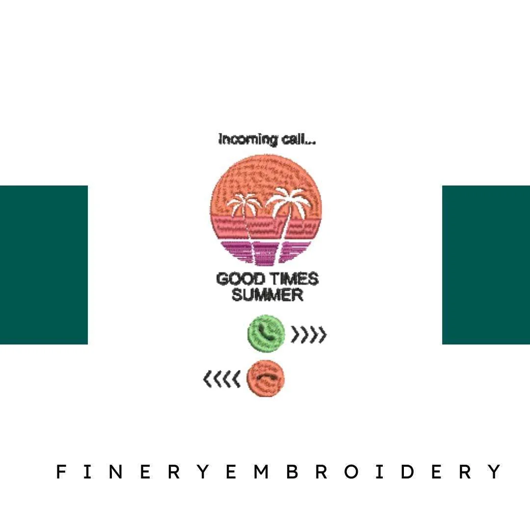 Summertime-the-Summer-is-Calling - Embroidery Design