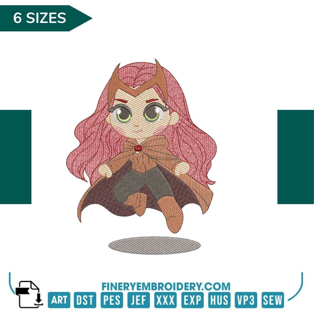 Super Heroes Embroidery Pack - 7 Designs in 6 Different Sizes - Image 4
