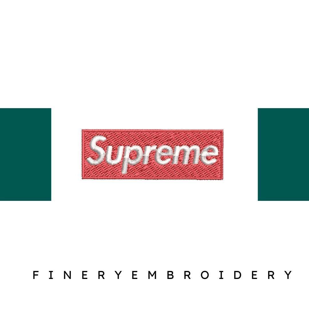Supreme logo Box - Embroidery Design