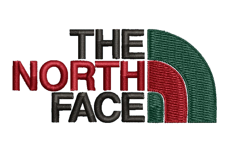 The North Face Red 1- Embroidery Design - Image 2
