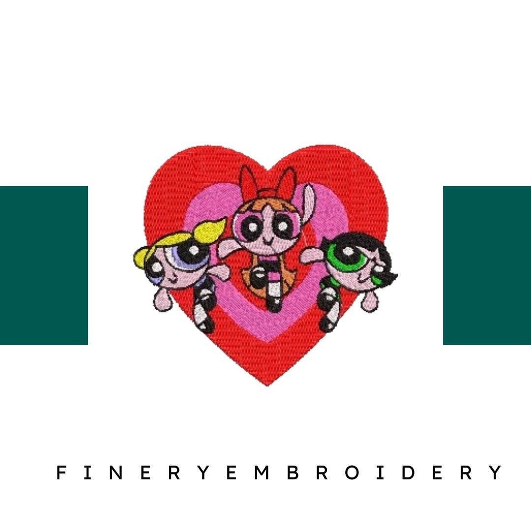 The Powerpuff Girls - Pack of 66 Designs - Embroidery Design
