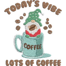 Todays-Vibe-Coffee - Embroidery Design - Image 2