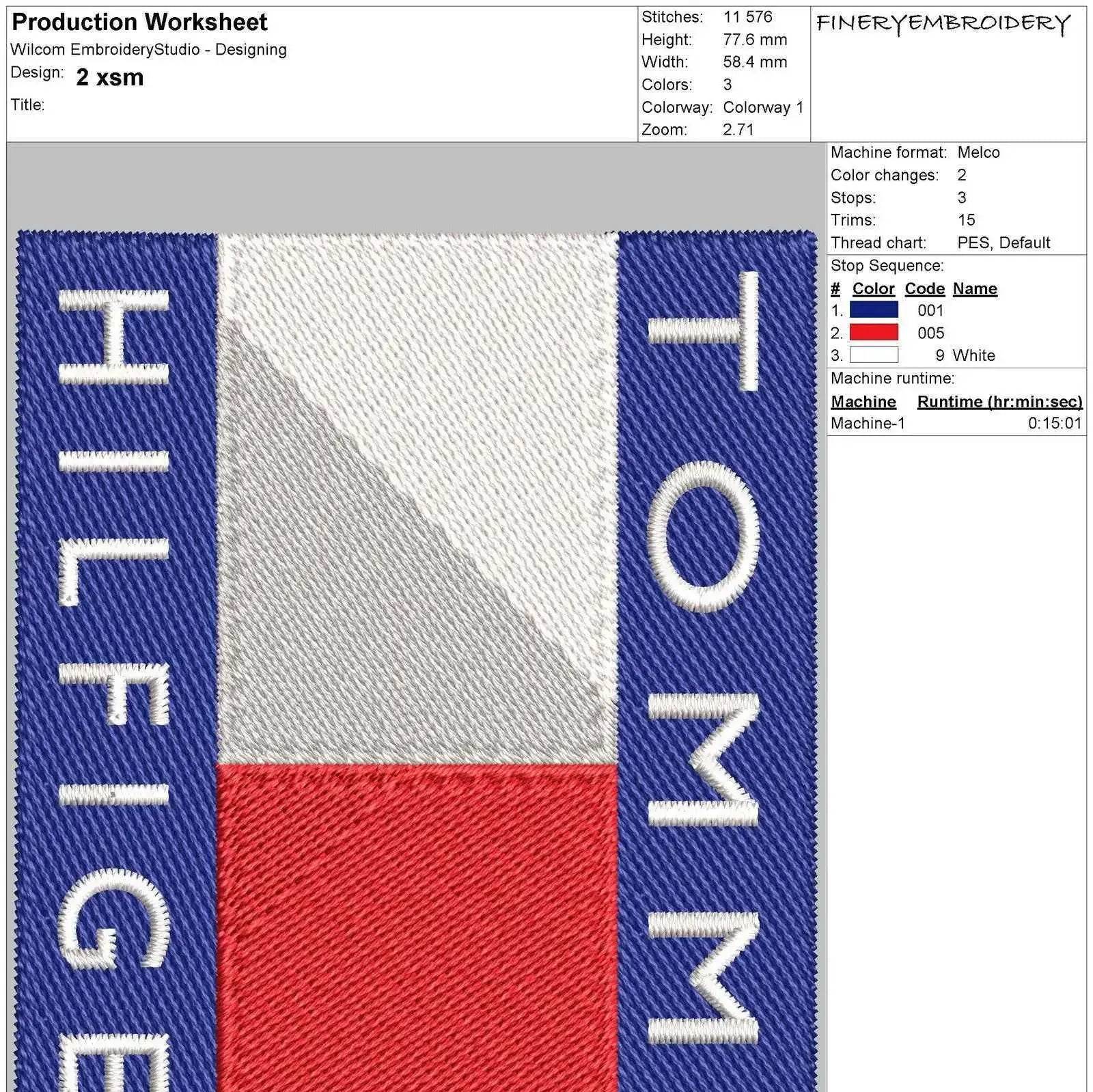 Tommy Hilfiger Embroidery Design Pack - Logo Embroidery Pack - Image 5