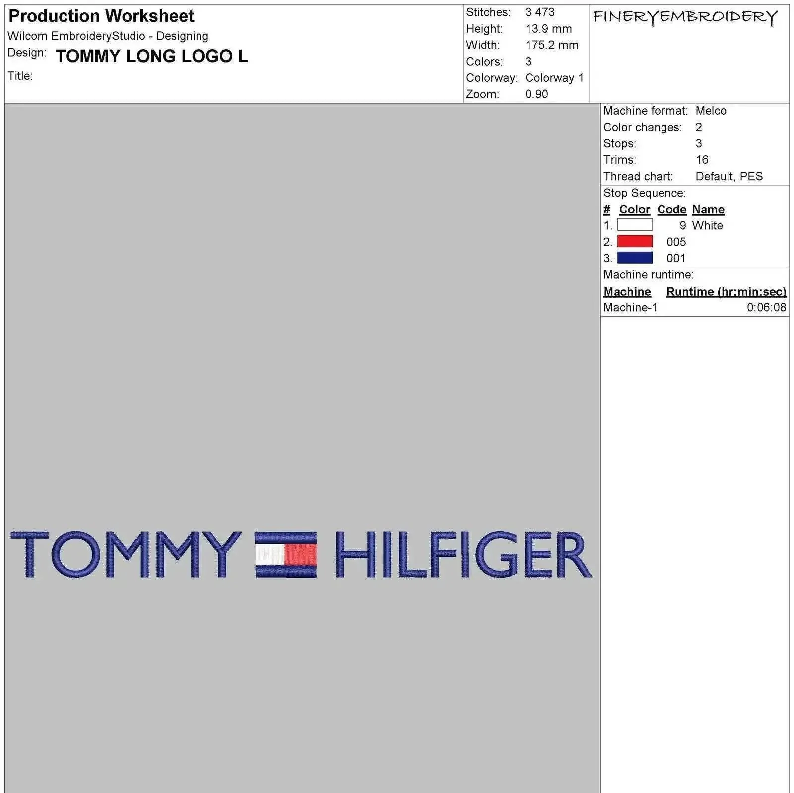 Tommy Hilfiger Embroidery Design Pack - Logo Embroidery Pack - Image 6