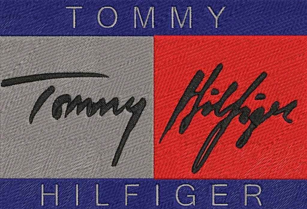 Tommy Hilfiger Logo TH Sign- 3 sizes- Embroidery Design - Image 2