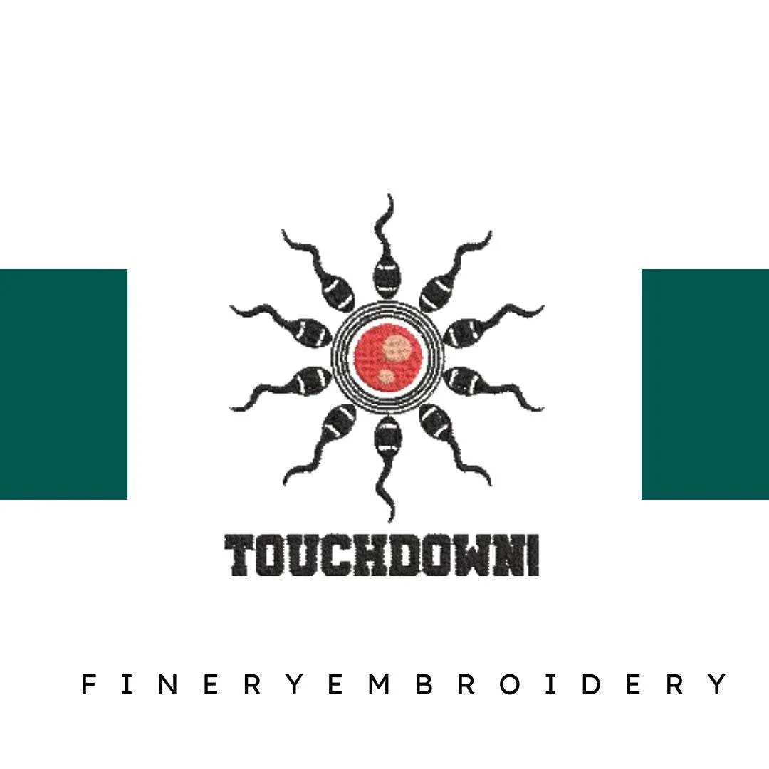 Touch-Down-Funny-Football-Fathers - Father Embroidery Design