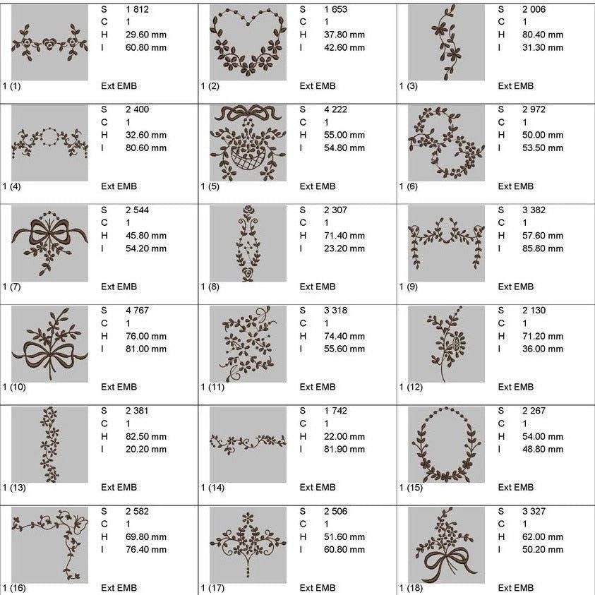 Trend borders: Embroidery Design Pack - Image 3