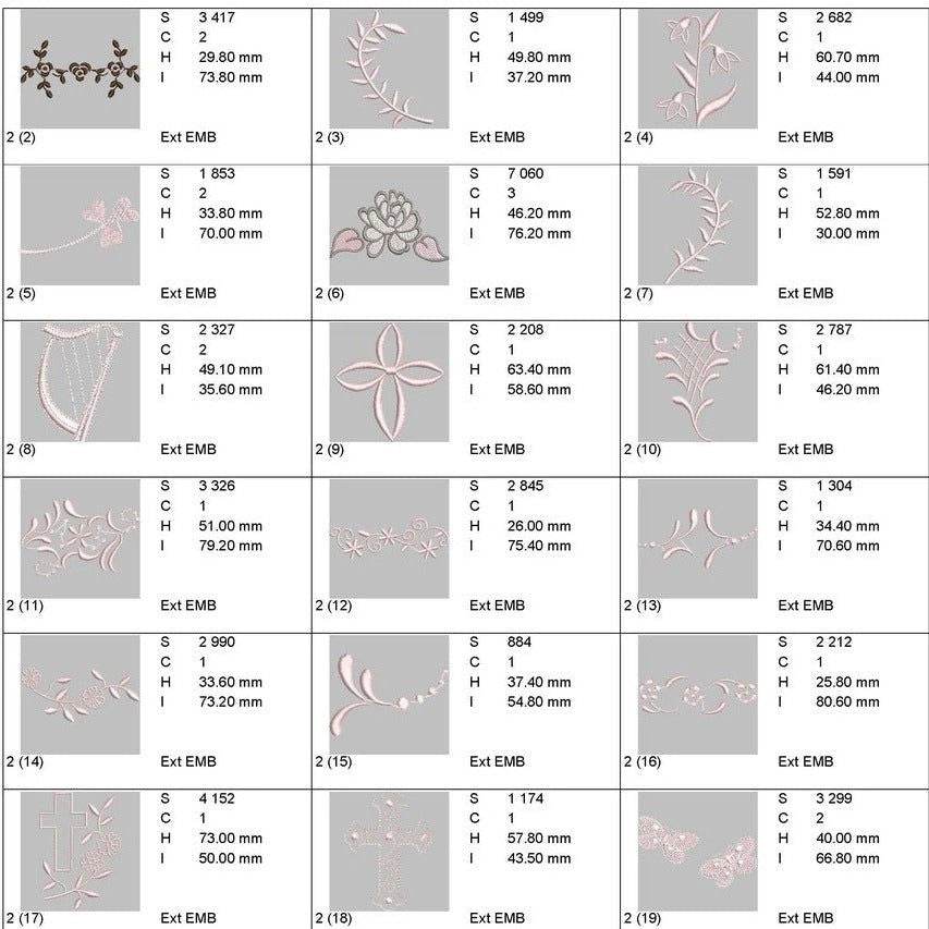 Trend borders: Embroidery Design Pack - Image 4