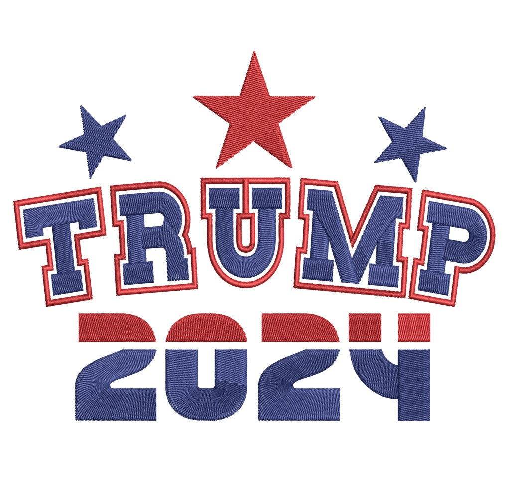 Trump 2024 Embroidery Design – Patriotic Embroidery Design - Image 3