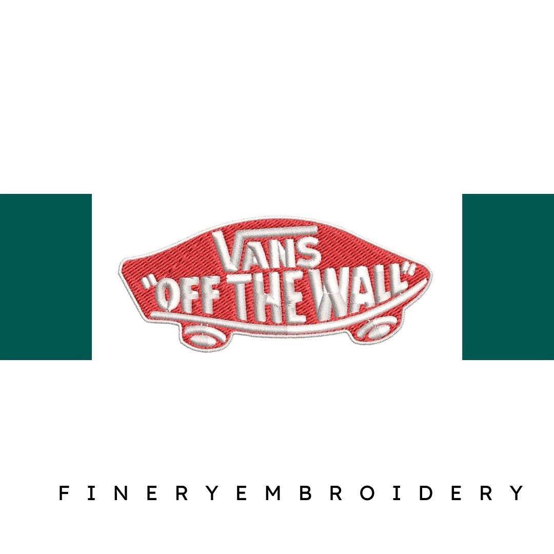 Vans Off The Wall Red logo - Embroidery Design