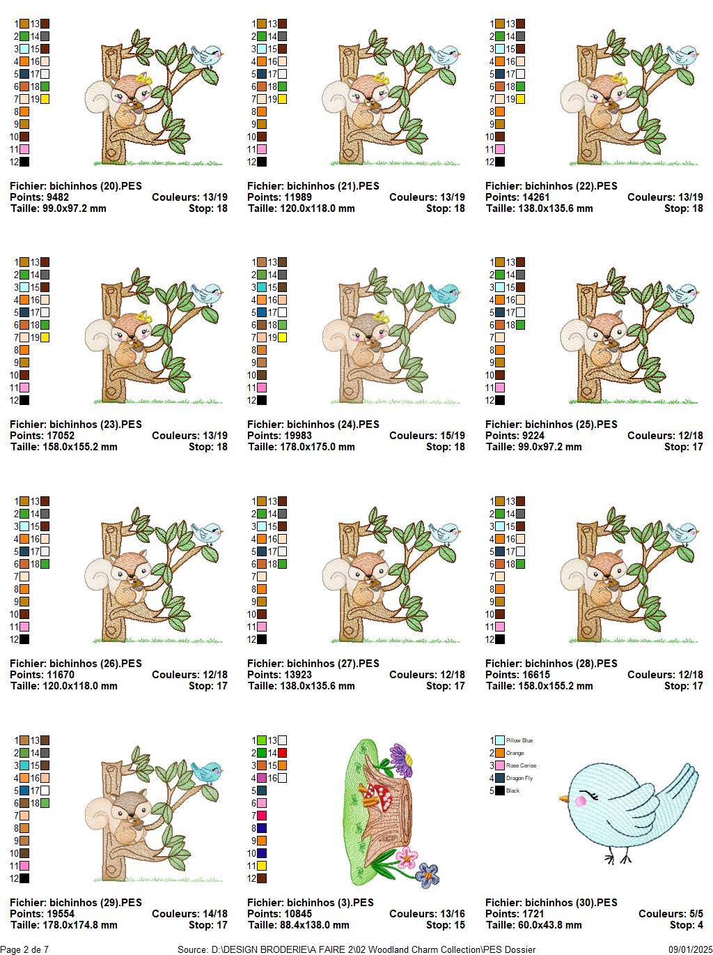 Woodland Charm Embroidery Collection - Image 3